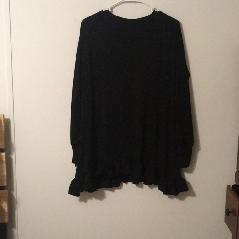 Women’s black custom made shirt